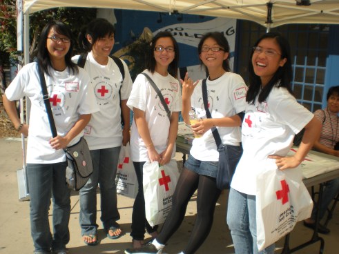 Youth Volunteers at the Youth Disaster Camp 